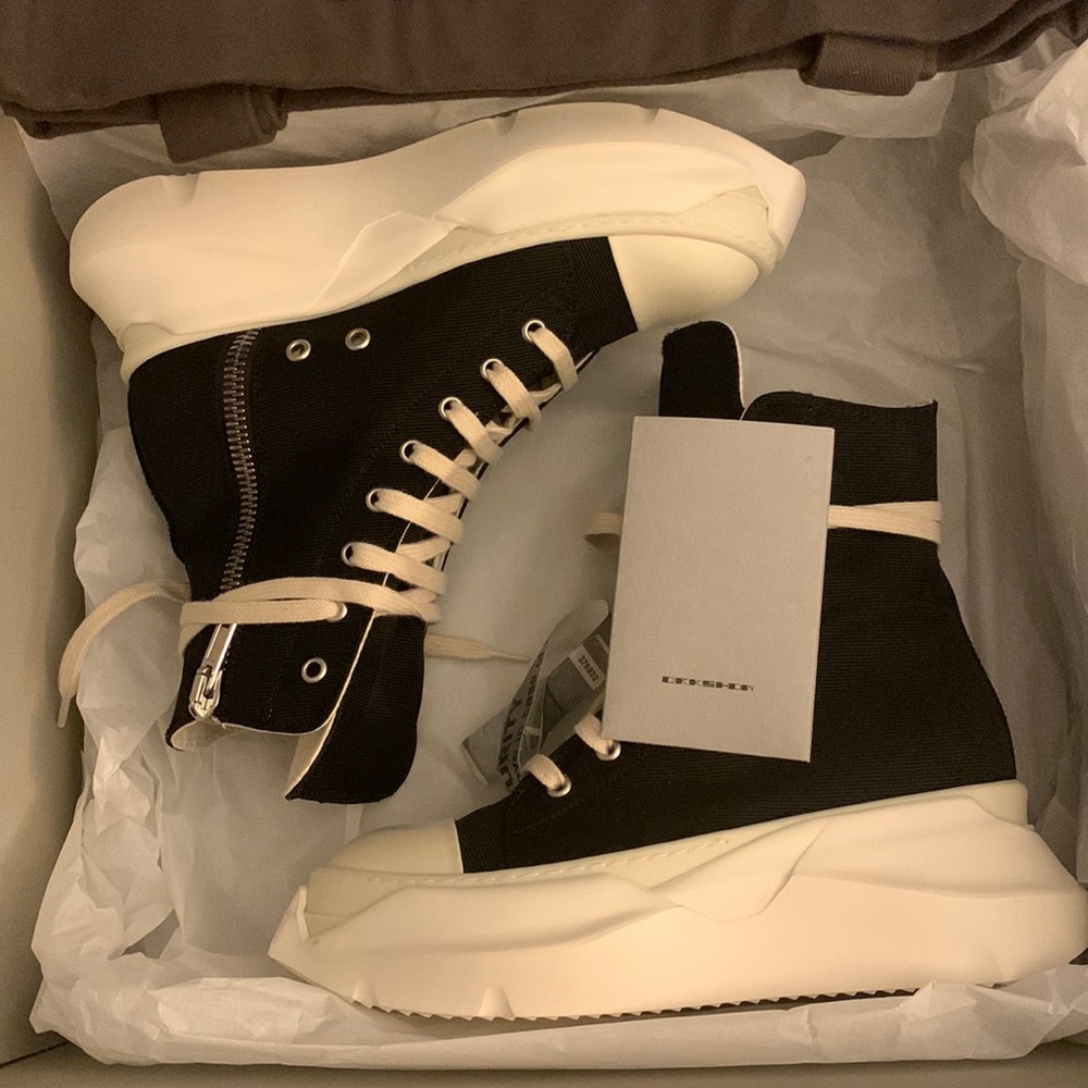 Brand New Rick Owens Drkshdw Abstract Sneakers!